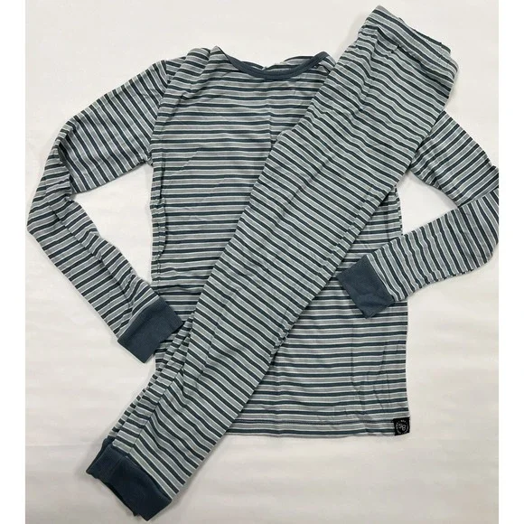 Sweet Bamboo Pjs Youth Size 8 Blue Stripe Vvguc - Picture 1 of 8